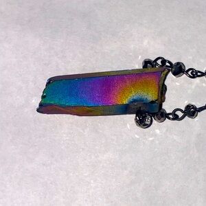 Rainbow Quartz Bead Necklace